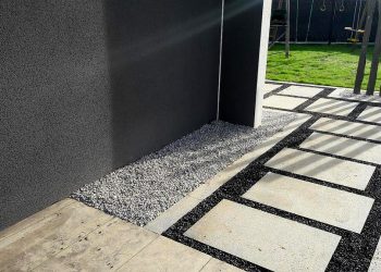 Chemin d'accès dalle + enrobé